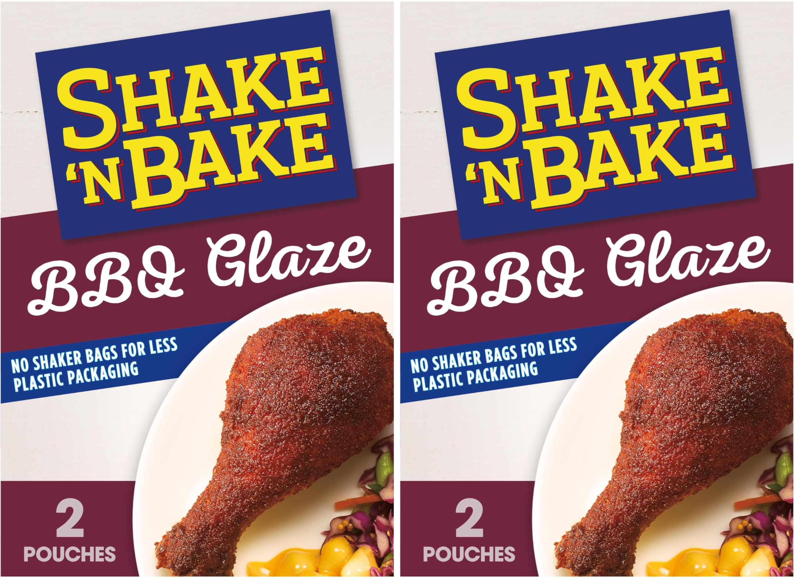 SHAKE'N BAKE front box showing product and barbecue flavor benefit