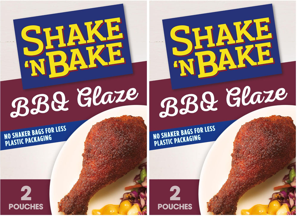 SHAKE'N BAKE front box showing product and barbecue flavor benefit