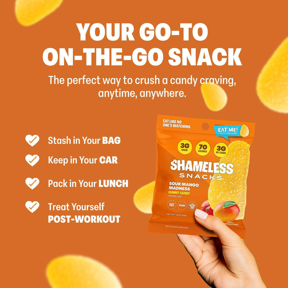 Shameless stacked bags bulk pack demonstrating convenience for stocking up