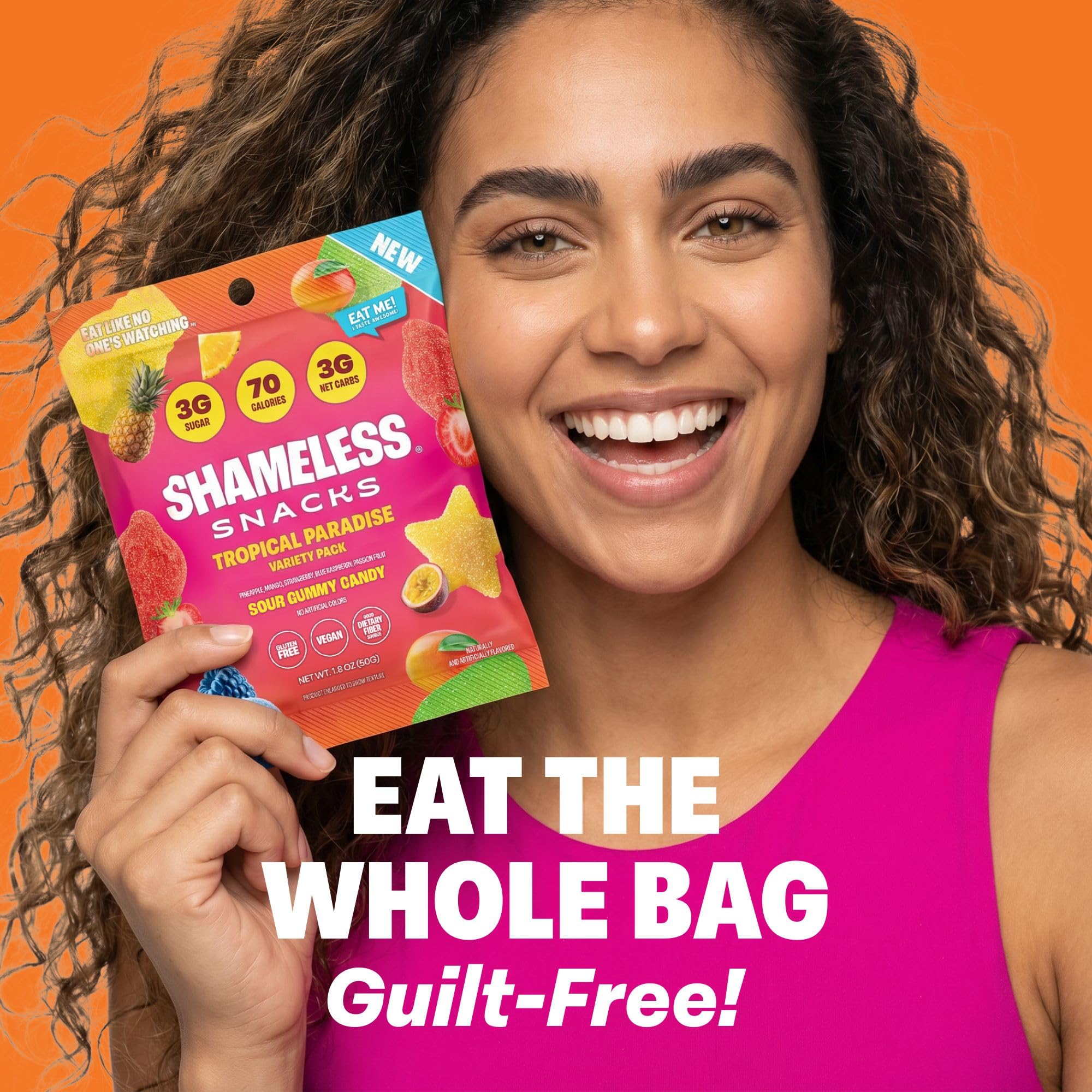 Shameless gummies in a lunchbox illustrating kid-friendly, gluten-free snack