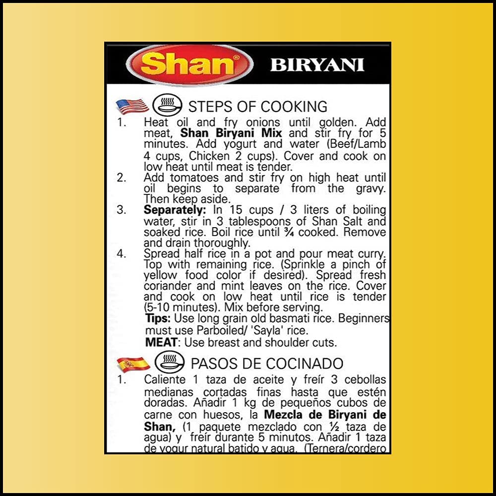 Shan packet next to a teaspoon showing 50g portion for meal planning