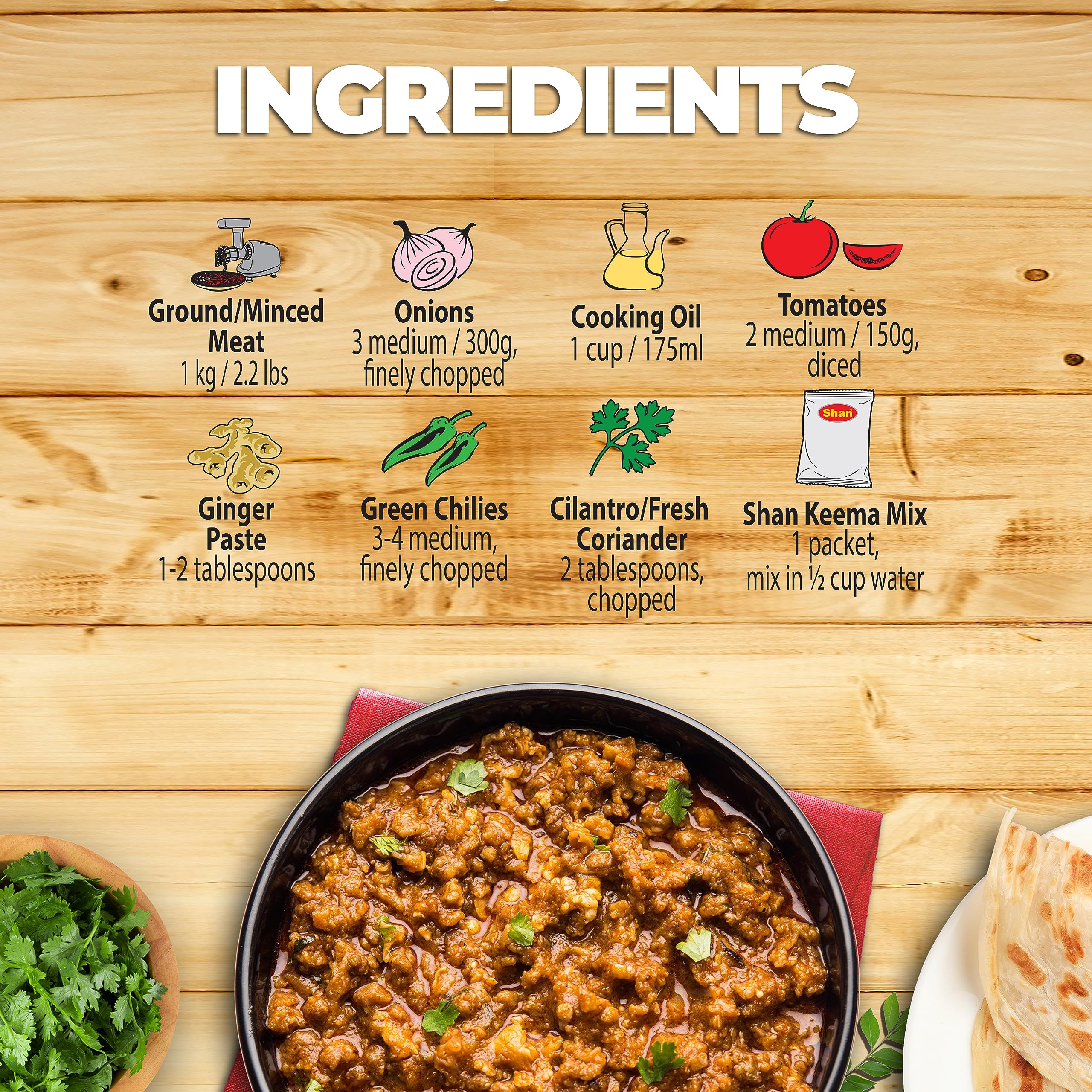 Shan cooked keema served on plate showing rich color and appetizing steam