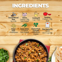 Shan cooked keema served on plate showing rich color and appetizing steam