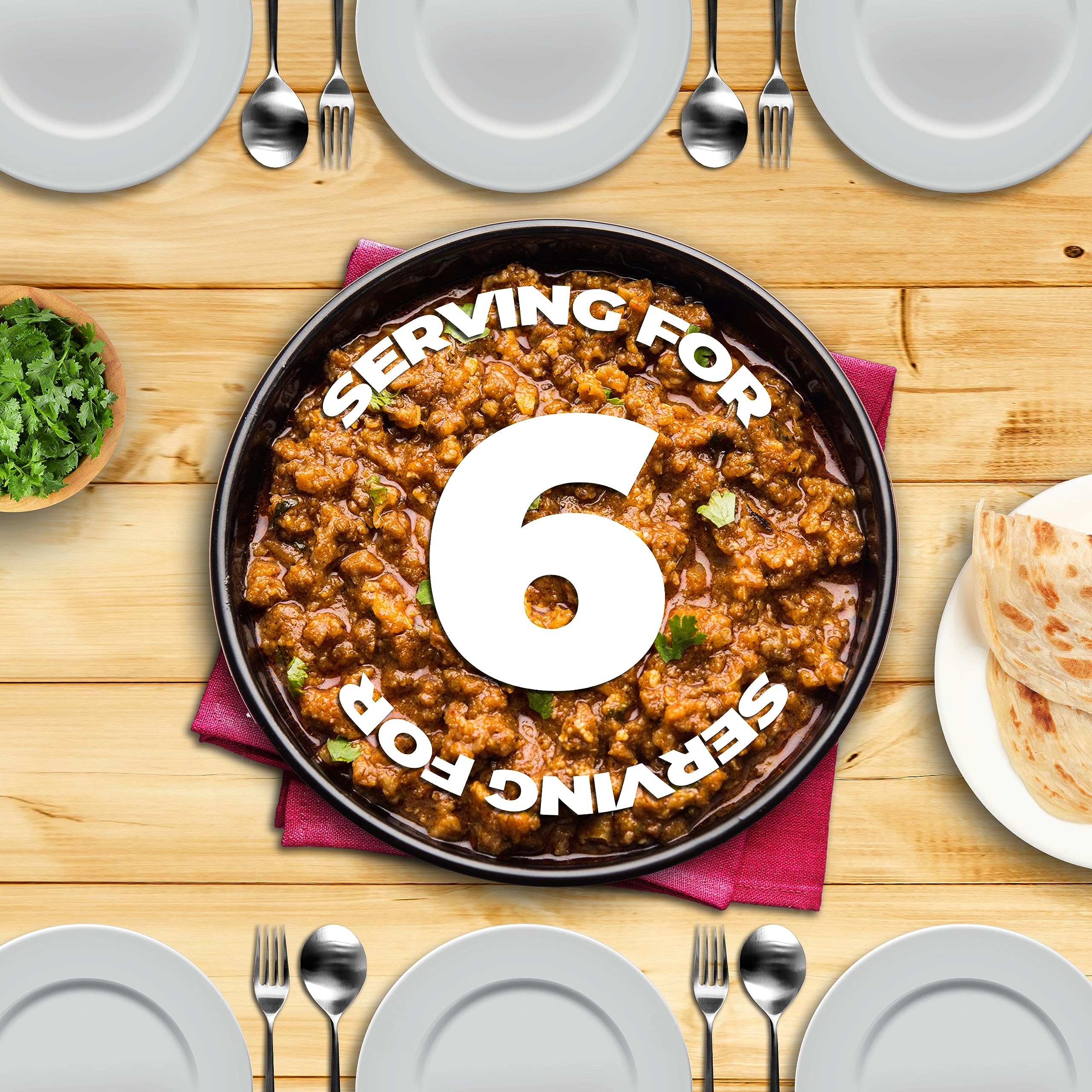 Shan keema served with warm naan demonstrating easy serving idea