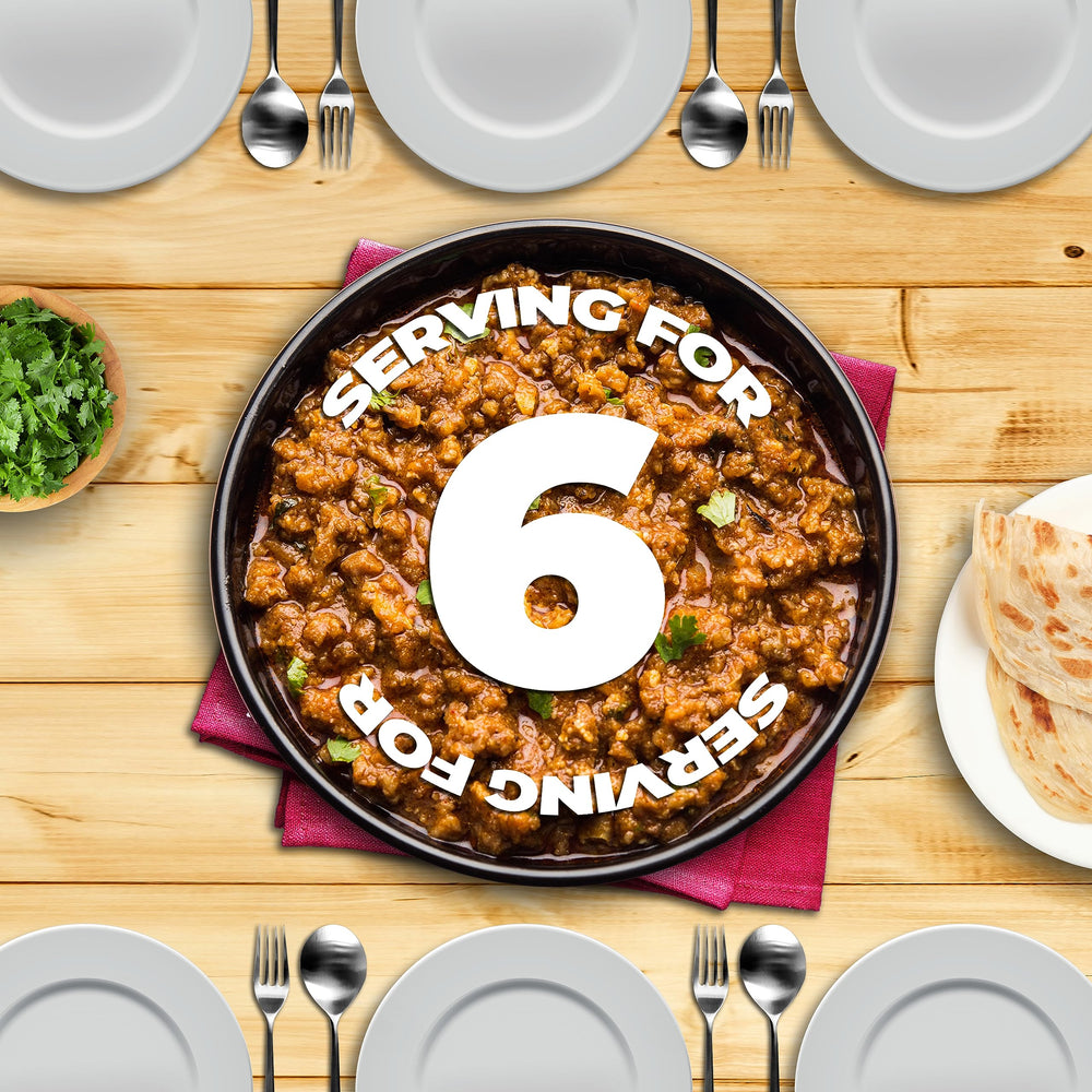 Shan keema served with warm naan demonstrating easy serving idea