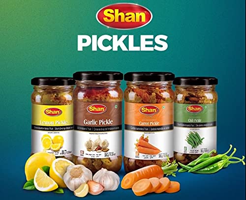 Shan mixed pickle jar next to measuring scale illustrating 1000g quantity and value