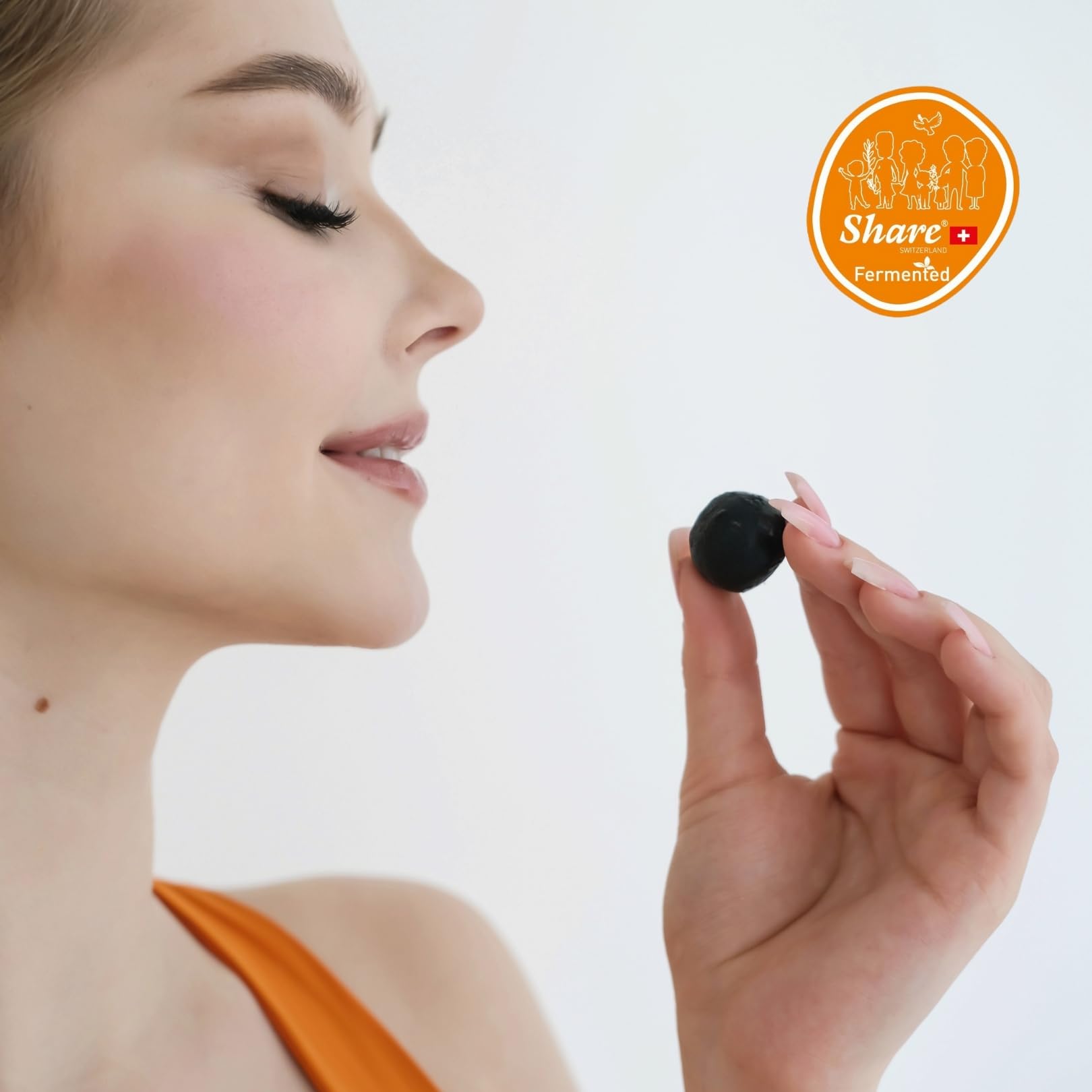 Share plum herb coating detail with mulberry and yerba mate accents for aroma