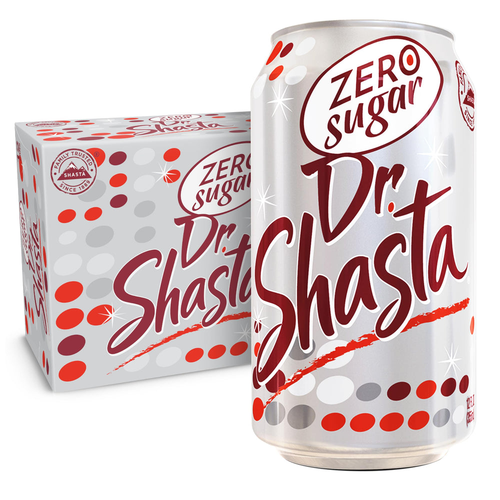 shasta front can showing can design and vivid spicy cherry cola appeal