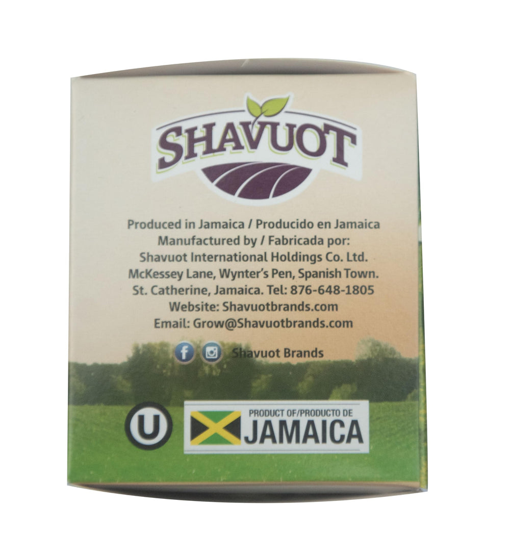 Steeping Shavuot tea bag in a clear cup highlighting infusion color and aroma