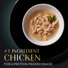 Sheba shredded chicken close-up showing texture and real-protein appeal for picky cats