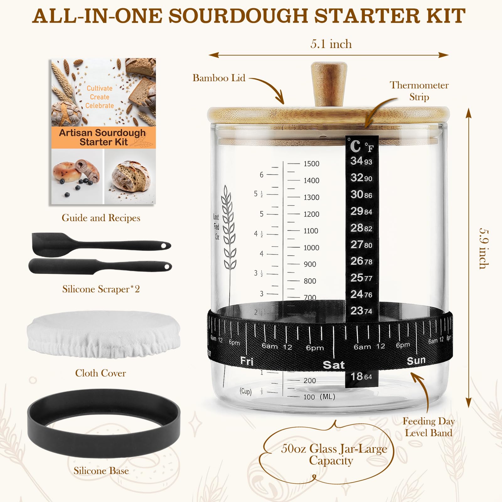 SheeChung wide-mouth top view revealing open jar, enables easy feeding and stirring