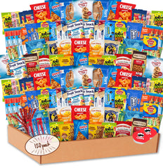 SHELLY'S DELIGHT front packaging showing 120-count bulk snack assortment and variety benefits