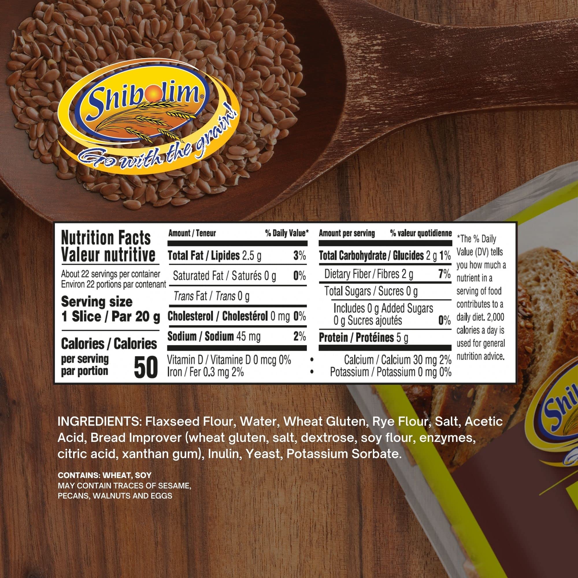 Shibolim size comparison with hand holding slice to show portion and serving guide