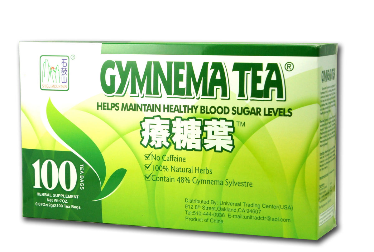 Shigu Mountain front packaging showing 100 tea bags and product benefit