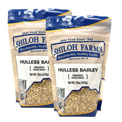 Shiloh Farms front packaging showing two 15 ounce bags and organic label benefit