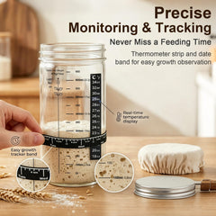 SHIMYUE wide mouth jar open for easy feeding and mess-free mixing
