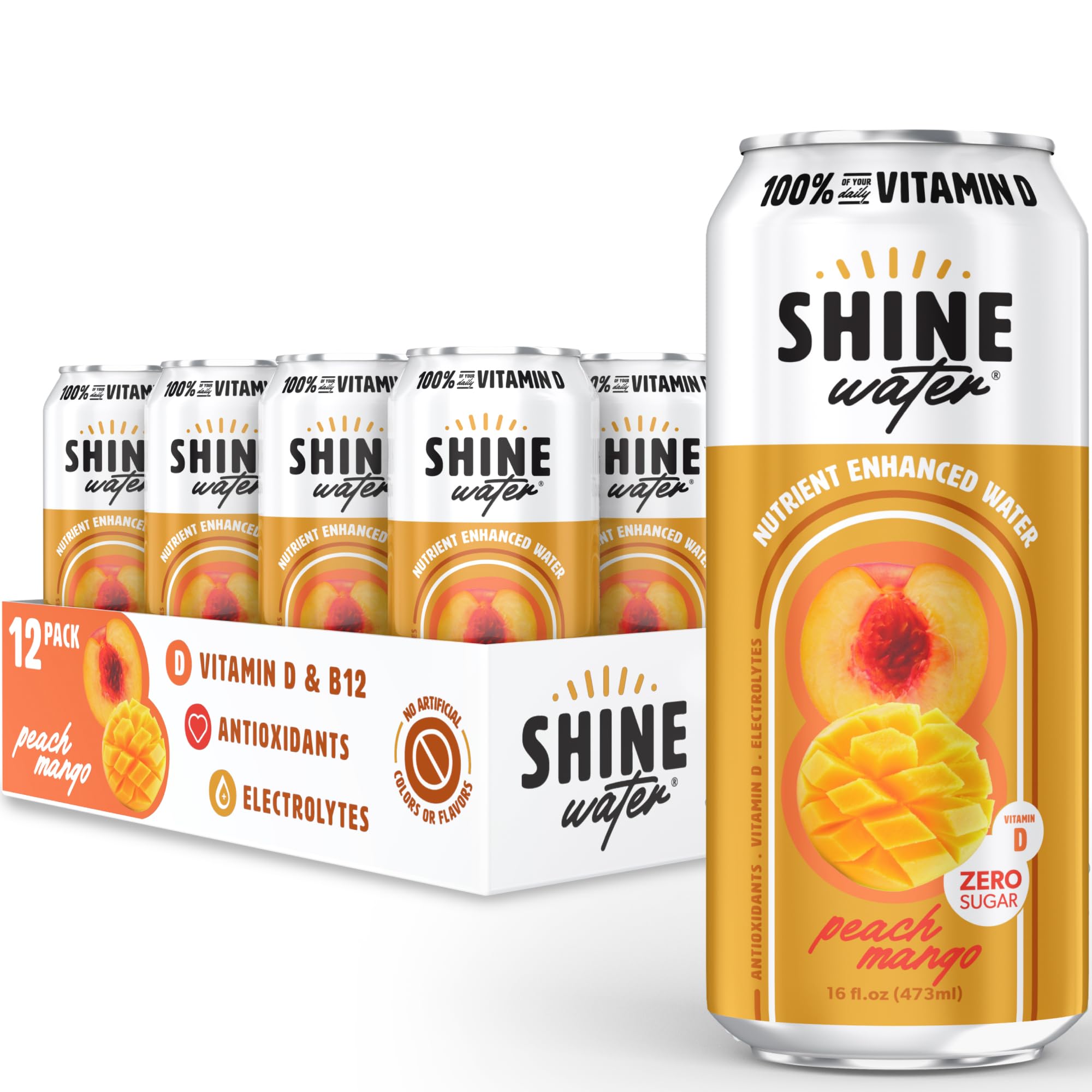 Hand holding ShineWater can to show size and convenient portability