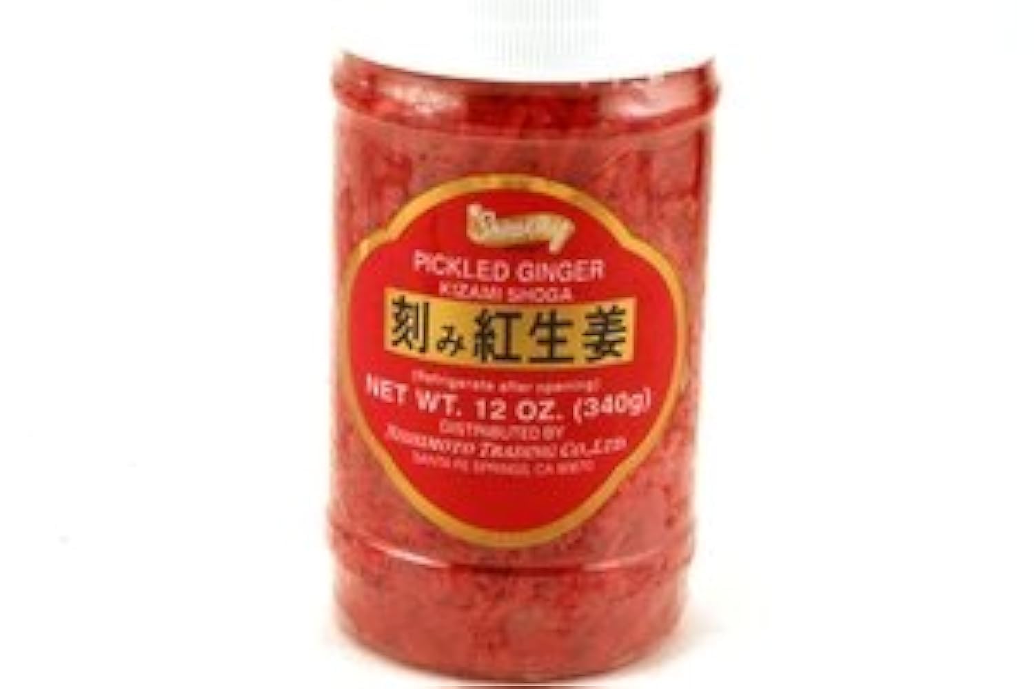 Shirakiku jar front packaging showing label and 12oz size for convenience