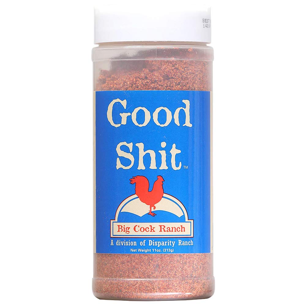 Shit Load jar top open showing granular seasoning and easy access for cooking