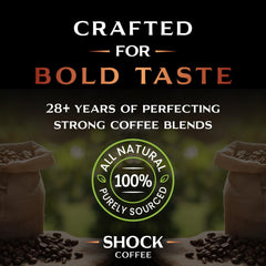 Shock pod in brewer mid-brew demonstrating consistent strength benefit