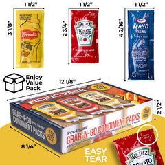 Shop Square French's mustard packet close-up highlighting bright color and convenience