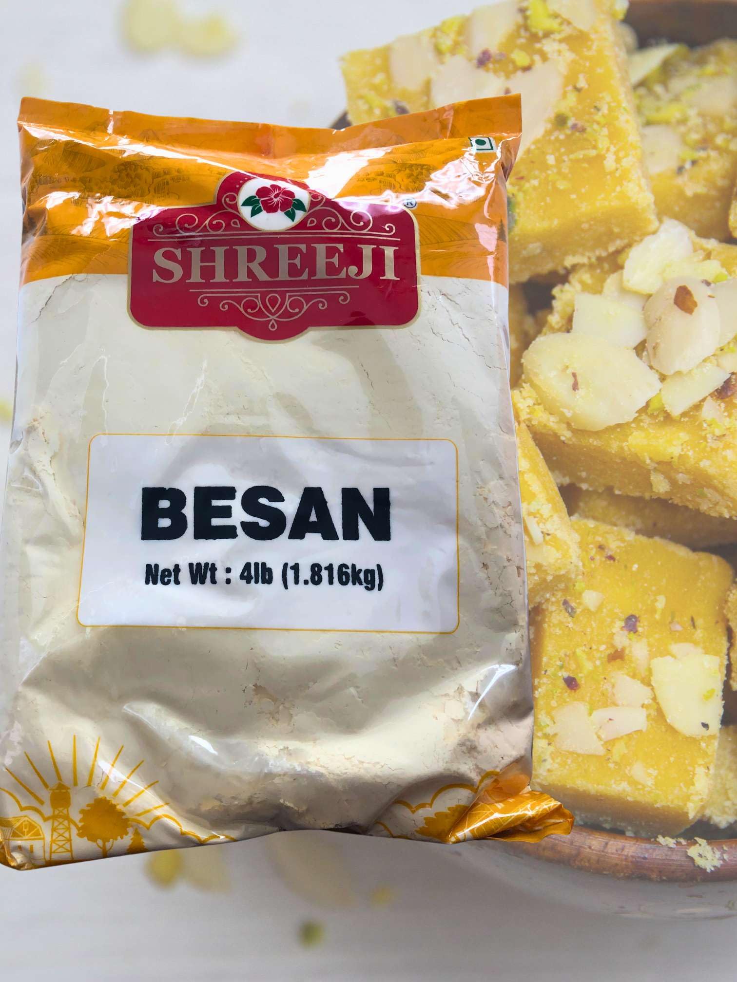 SHREEJI socca pancake made with besan served on plate, appetizing result
