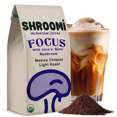 Shroomi front packaging 10oz bag showing brand and benefits