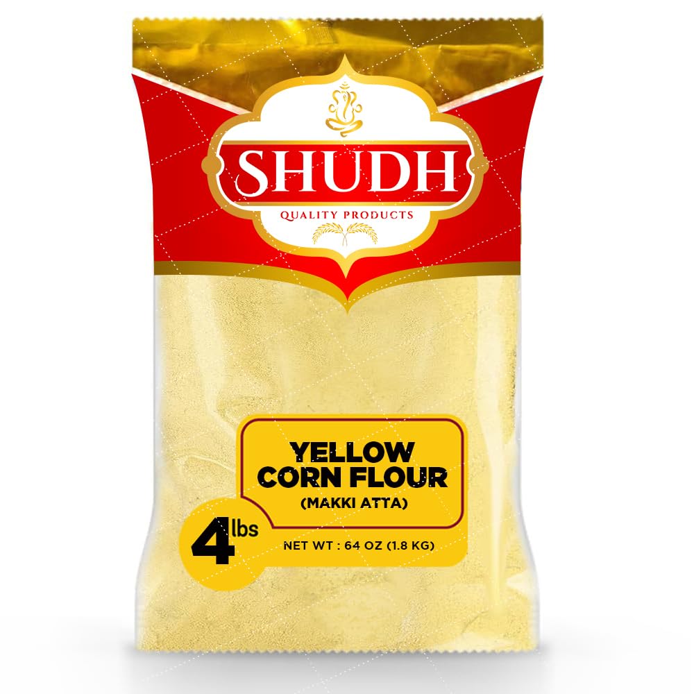Shudh front packaging showing 4 lb bag and label benefit