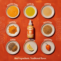 SHUUG close-up of sauce texture highlighting mango and spice balance