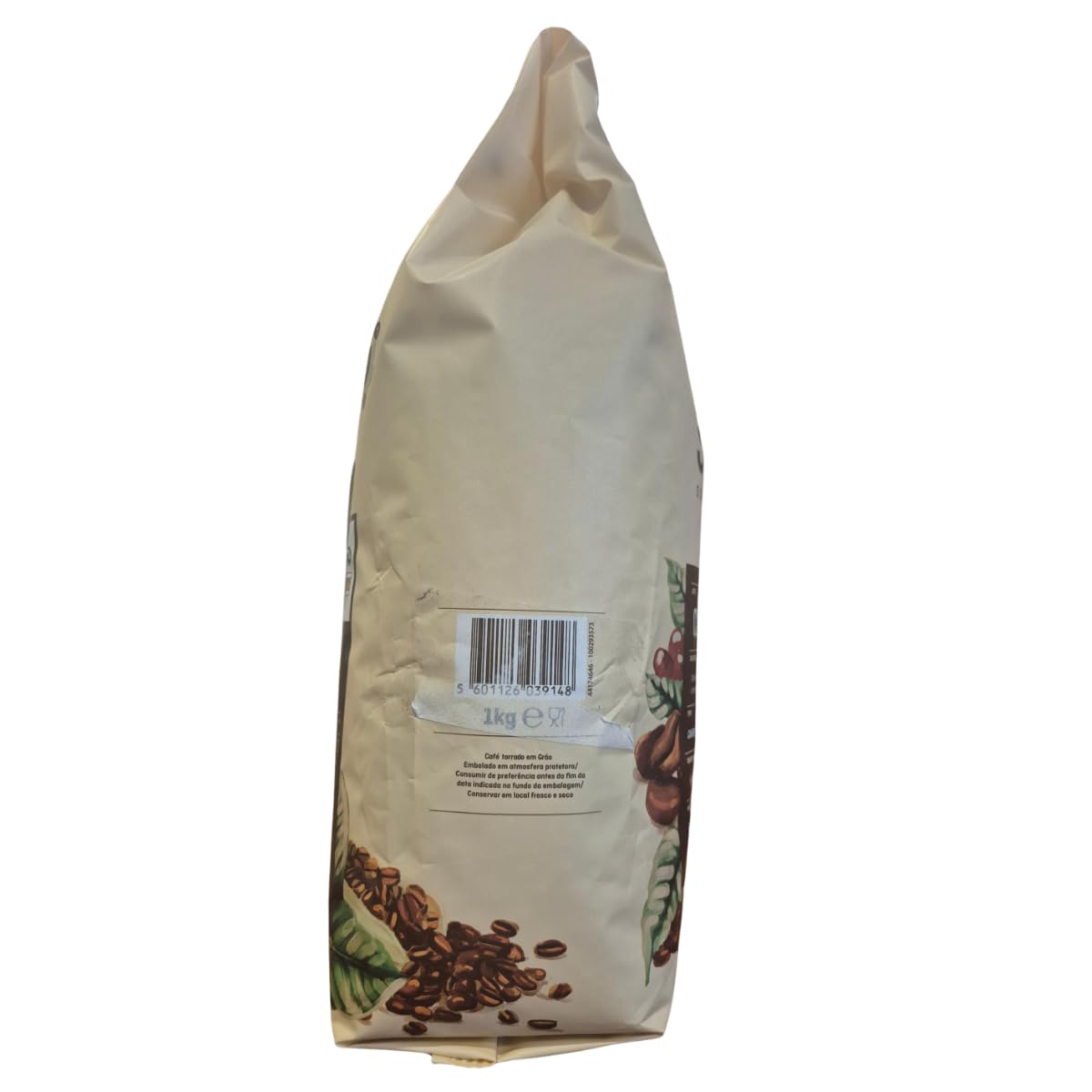 Sical open bag with beans spilling to show quantity and bean quality
