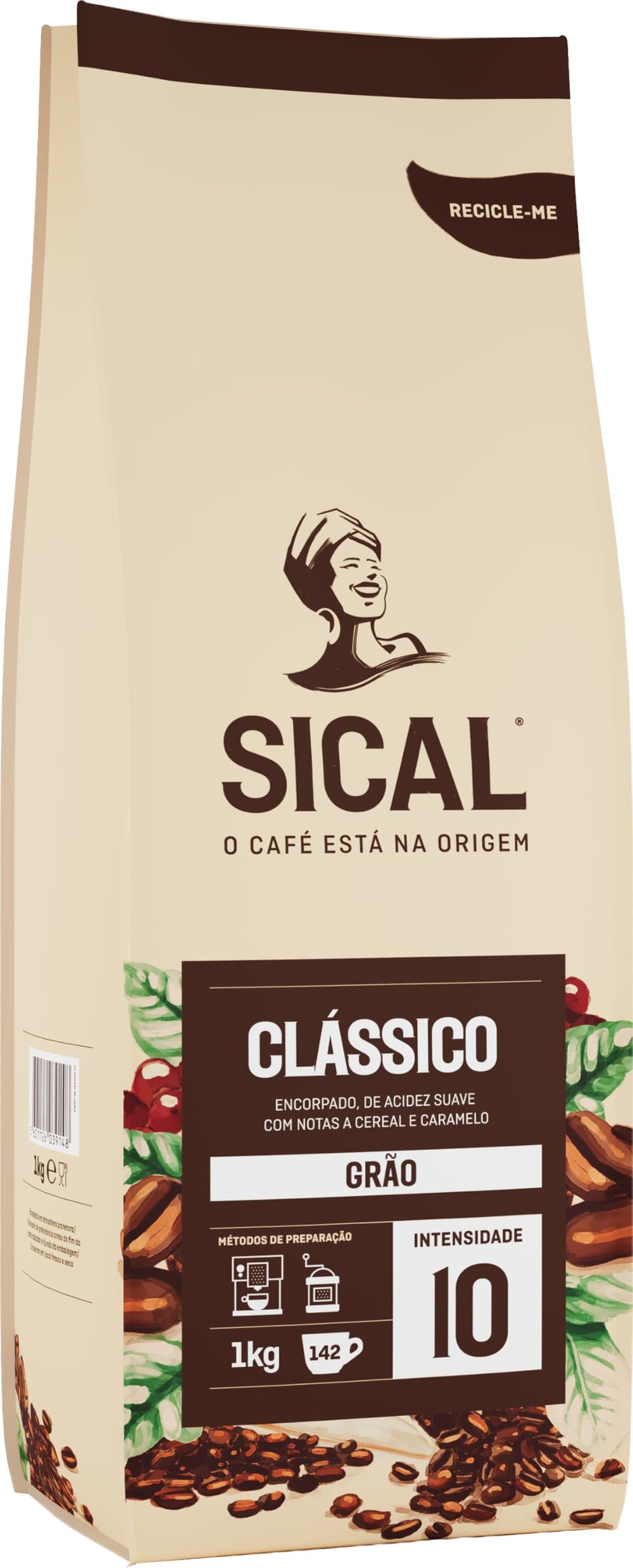 Sical front packaging showing 1kg bag and brand for clear product ID
