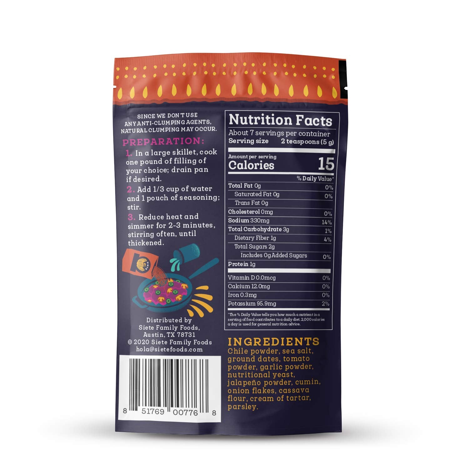 Siete seasoning sprinkled on roasted vegetables for flavorful plant-based meals