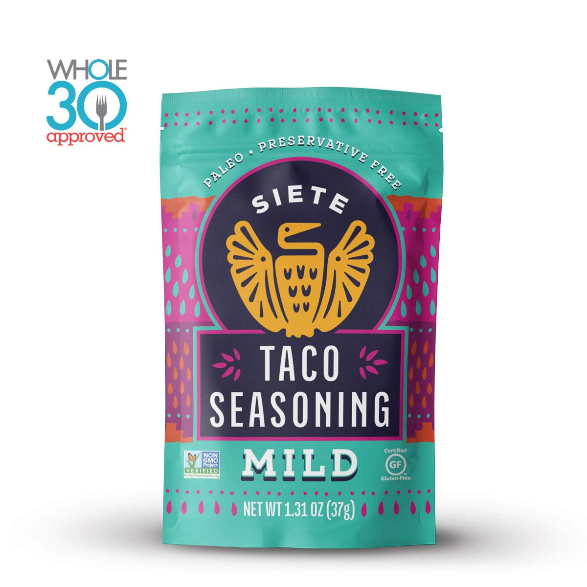 Siete open seasoning packets poured out to show single-serve convenience