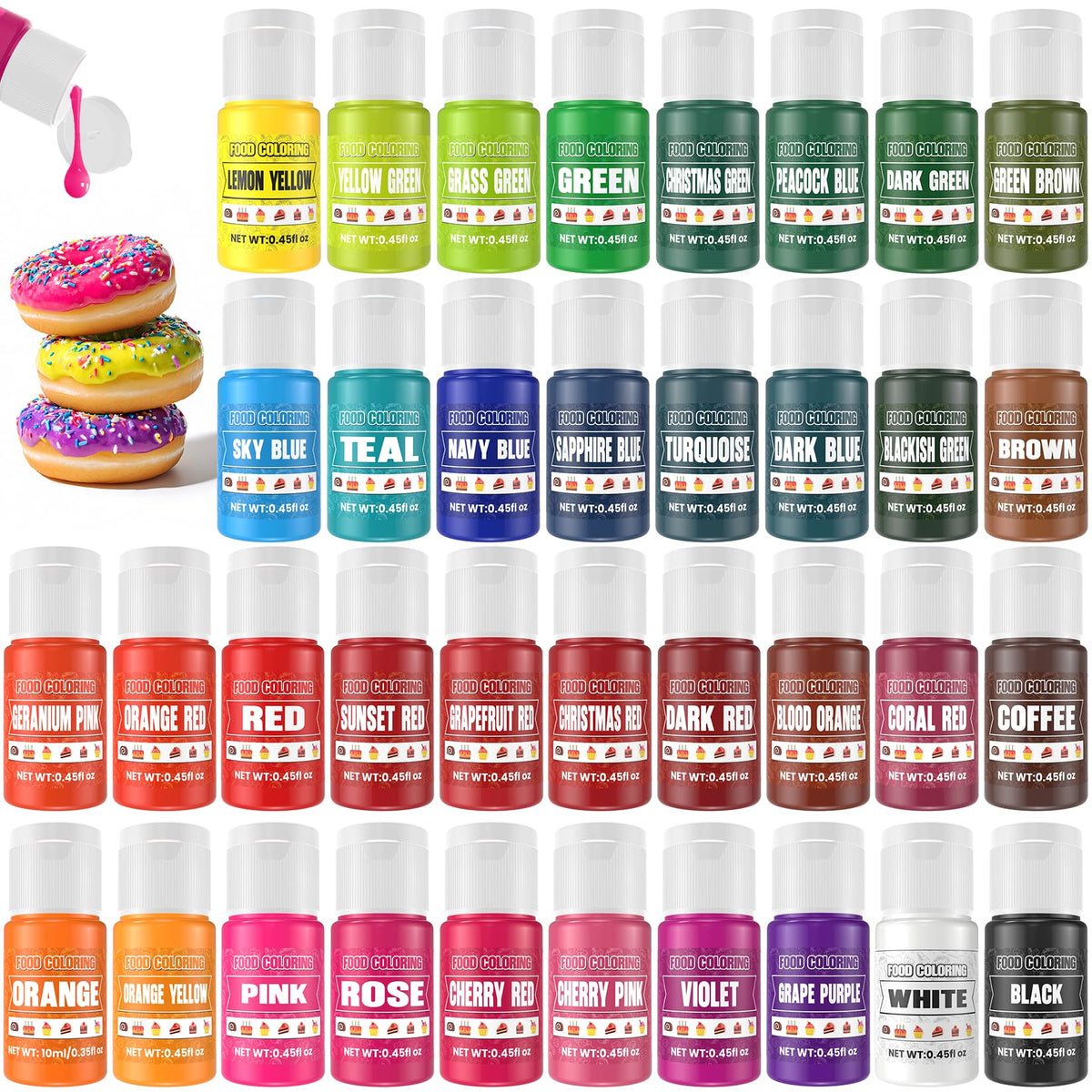 SigWong front packaging showing 36 color bottles and organized layout for easy selection