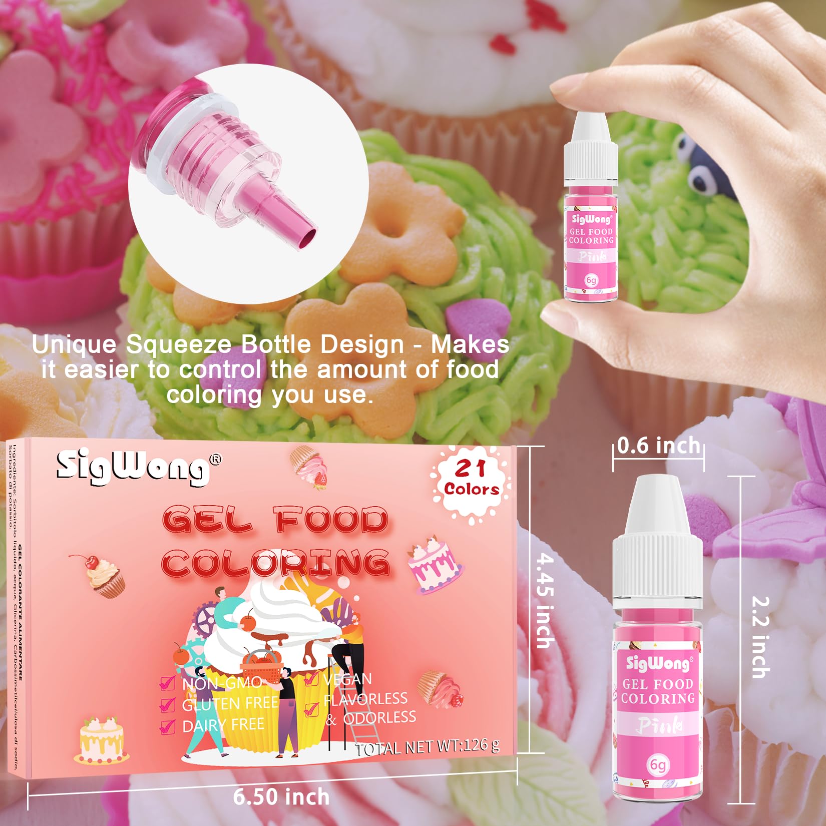 SigWong bottle beside measuring tool showing 6g size and portion control benefit
