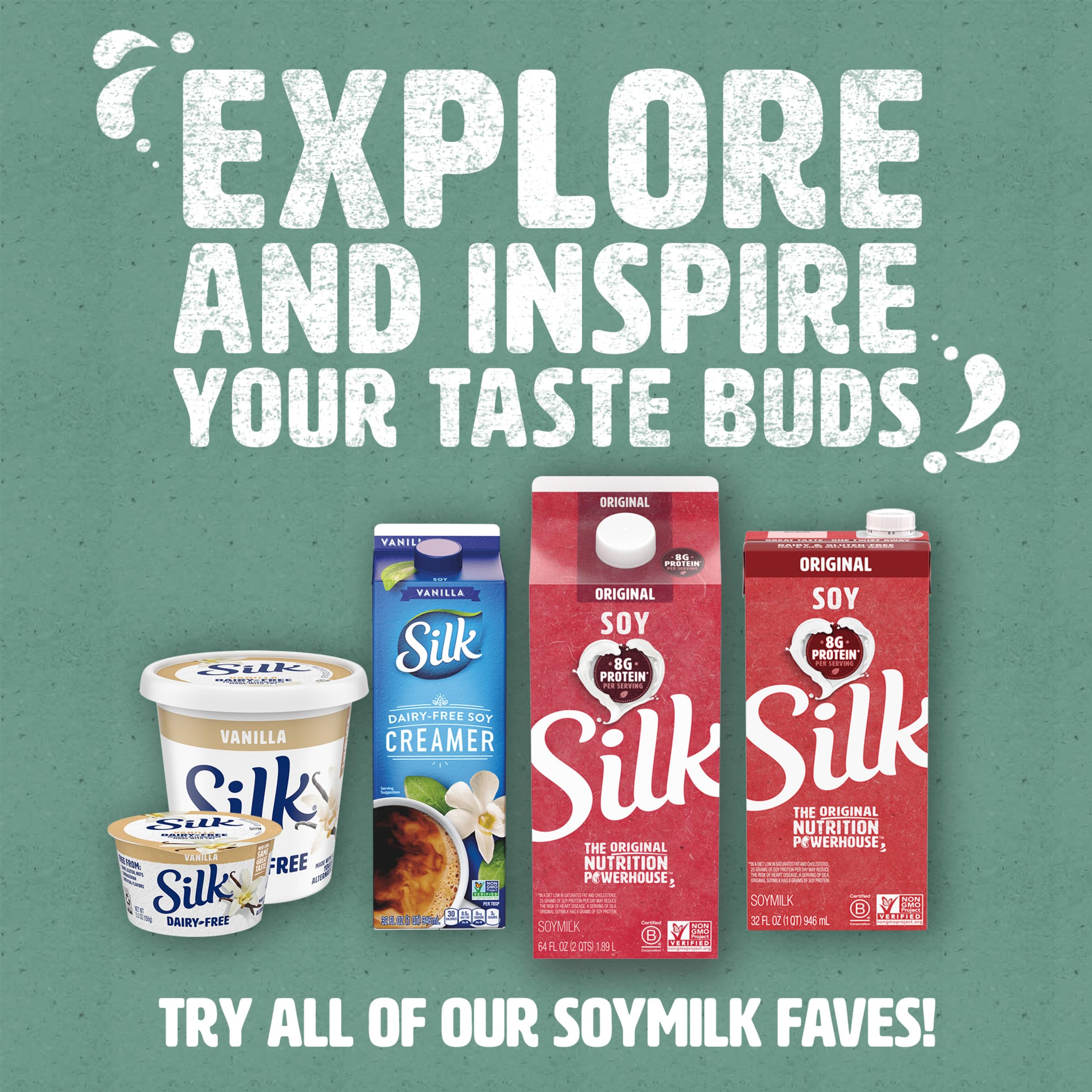 Silk soy milk added to coffee showing creamy blend and no added sugar