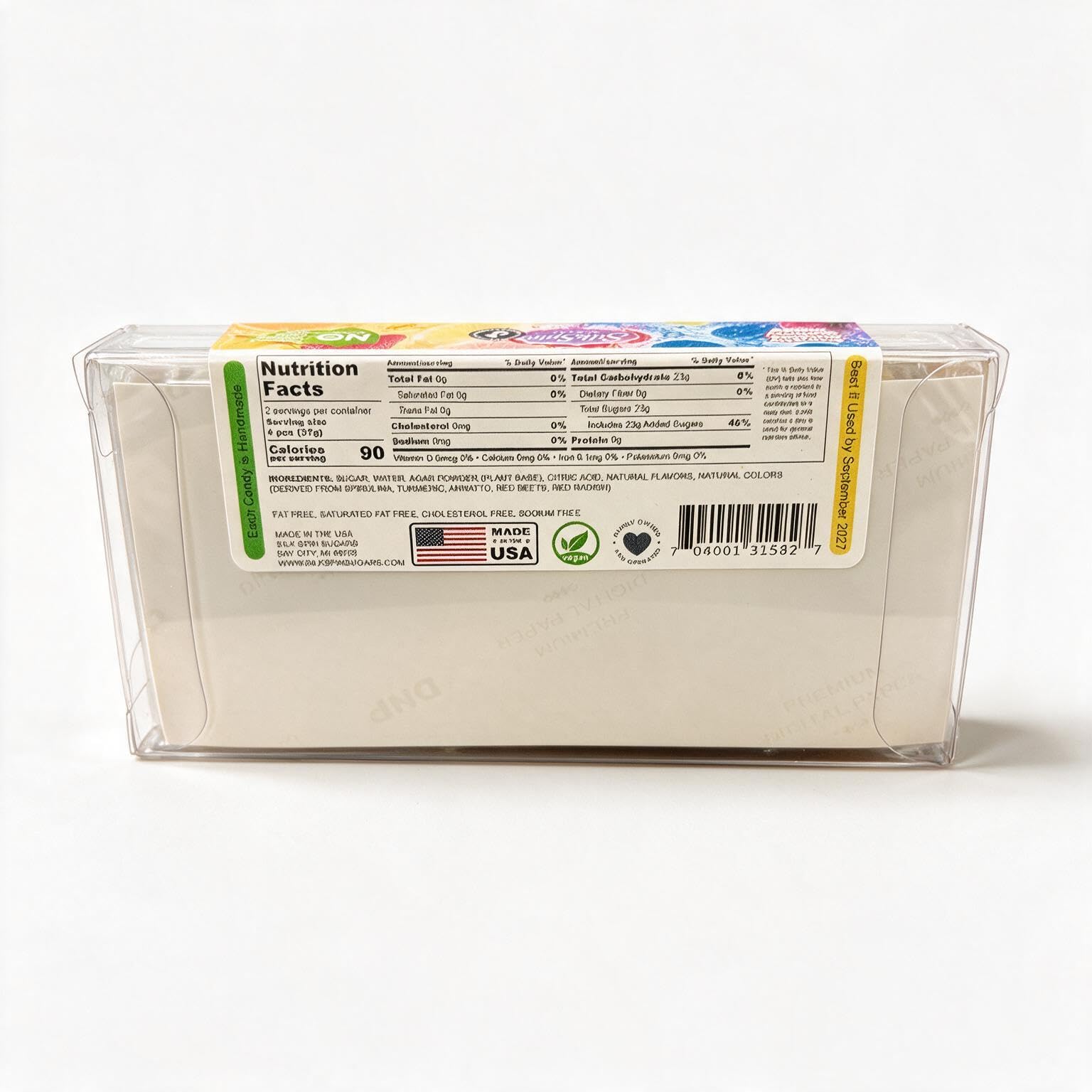 Silk Spin Sugars clear display box presentation ready for gifting or display