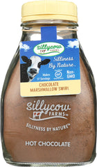 Silly Cow Farms front glass bottle showing label and nostalgic packaging benefit