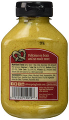 Silver Springs mustard spread on brat with bun highlighting rich flavor and perfect condiment pairing