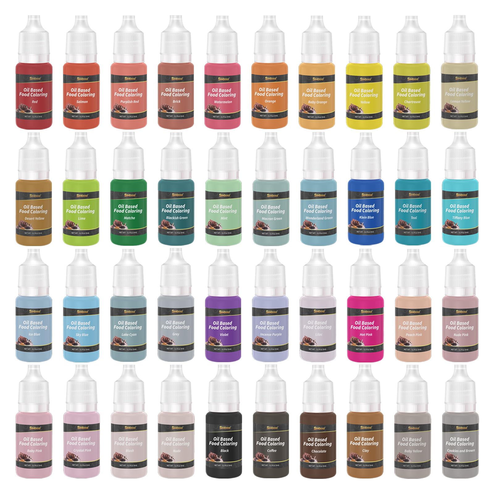 SIMEKKO front packaging showing full 40-color set and benefits