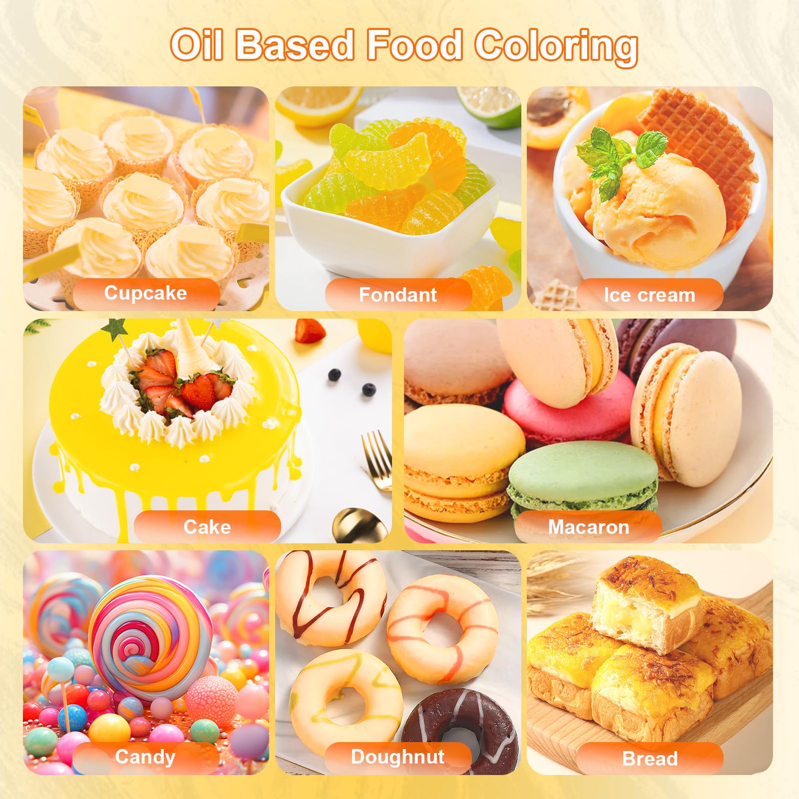 SIMEKKO colors staged on bakery counter demonstrating professional finish