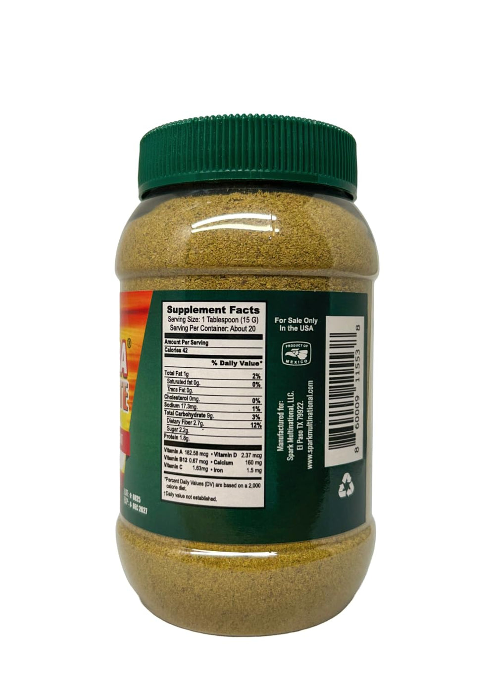 SIMIFIBRA FORTE scoop portion on spoon for convenient serving