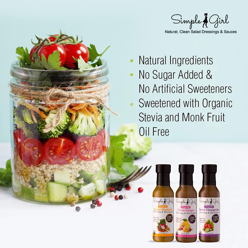 Simple Girl Sweet Vinaigrette close-up showing texture and natural ingredients benefit
