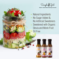 Simple Girl Sweet Vinaigrette close-up showing texture and natural ingredients benefit