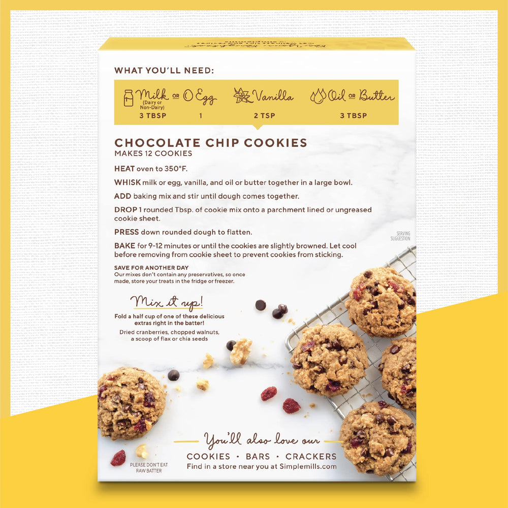 Simple Mills box opened to show individually packed cookies for portion control