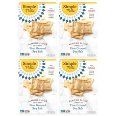 Simple Mills front packaging showing four boxes and clear ingredient promise