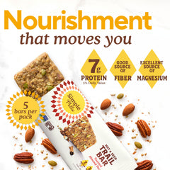 Simple Mills single unwrapped bar close-up highlighting chewy and crunchy texture