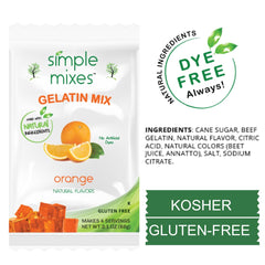 Simple Mixes gelatin served in cup illustrating convenient portion benefit