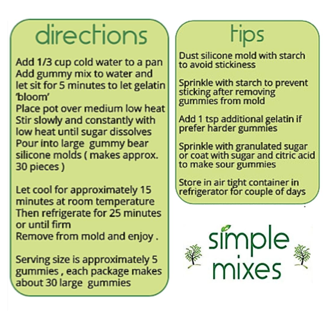 Simple Mixes ingredient list label closeup showing clear ingredient transparency benefit