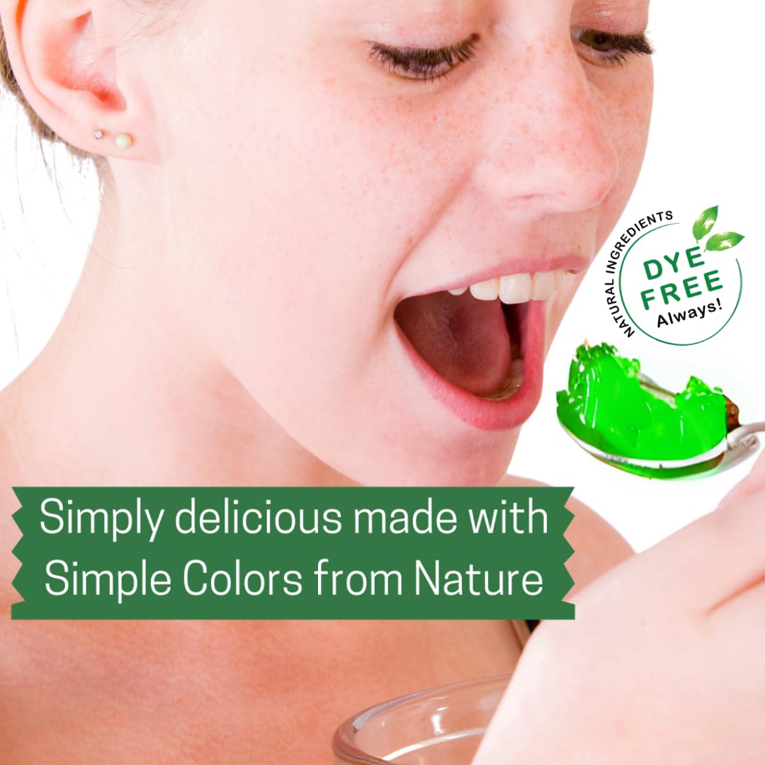 Simple Mixes lime gelatin set in mold highlighting vibrant color